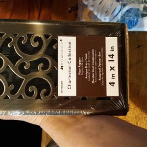 Floor Register brass finish